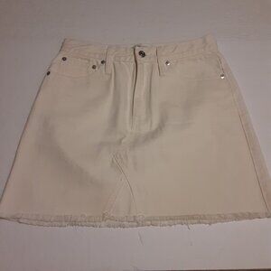 J. Crew White Denim Women's Skirt H6148 Size 27